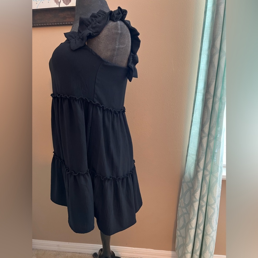 Black ODDY Ruffle Dress - Picture 4 of 9